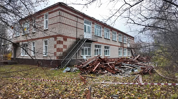 В Филисове промочка обернулась частичным разрушением здания амбулатории